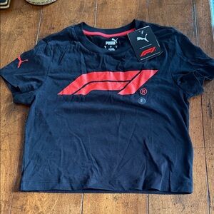 Puma Black Tee with Red F1 Graphic